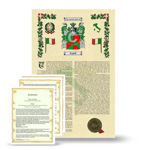 Fagioli Armorial History and Symbolism package