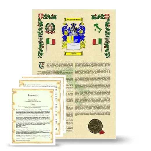 Falieri Armorial History and Symbolism package