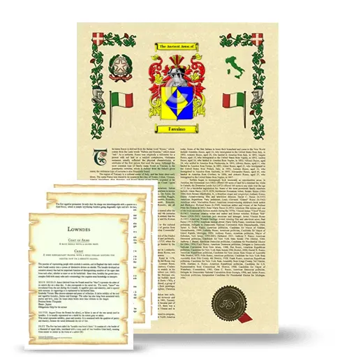 Fassino Armorial History and Symbolism package