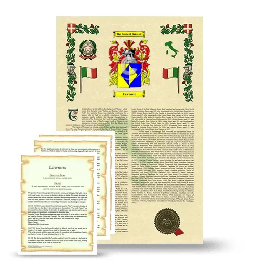 Fazzani Armorial History and Symbolism package