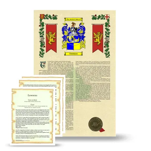 Ferenum Armorial History and Symbolism package