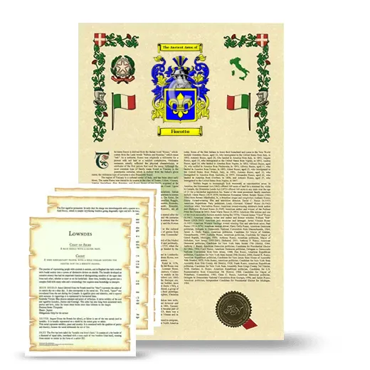 Fiorotto Armorial History and Symbolism package