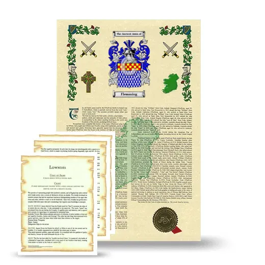 Flemming Armorial History and Symbolism package