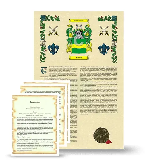 Foree Armorial History and Symbolism package