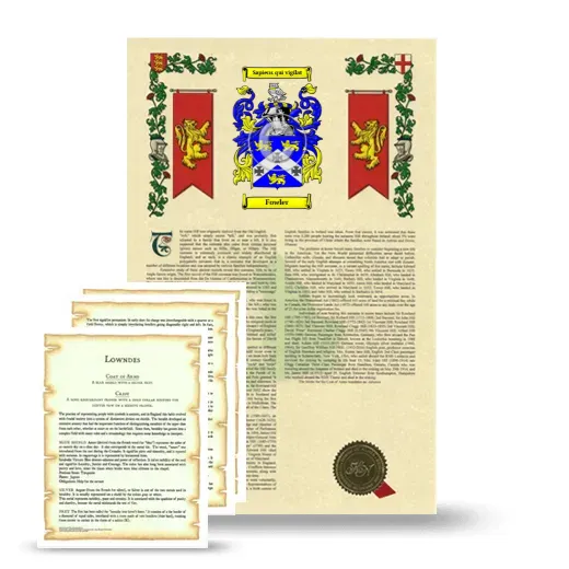 Fowler Armorial History and Symbolism package