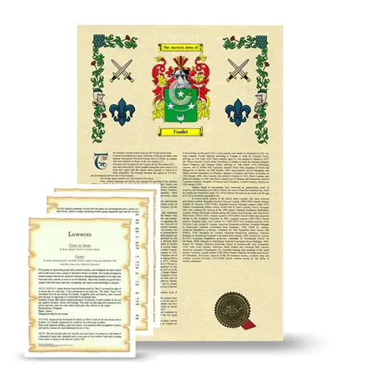 Fradet Armorial History and Symbolism package