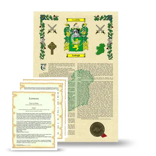 Fraleigh Armorial History and Symbolism package