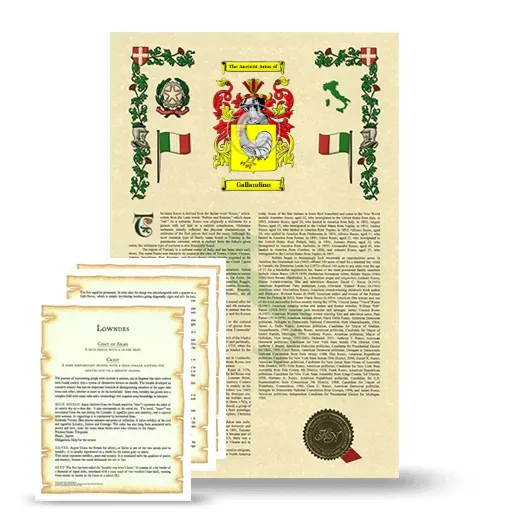 Gallandino Armorial History and Symbolism package