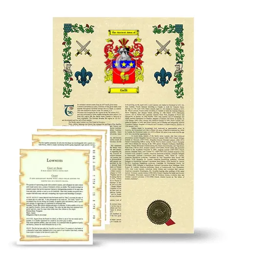 Galli Armorial History and Symbolism package