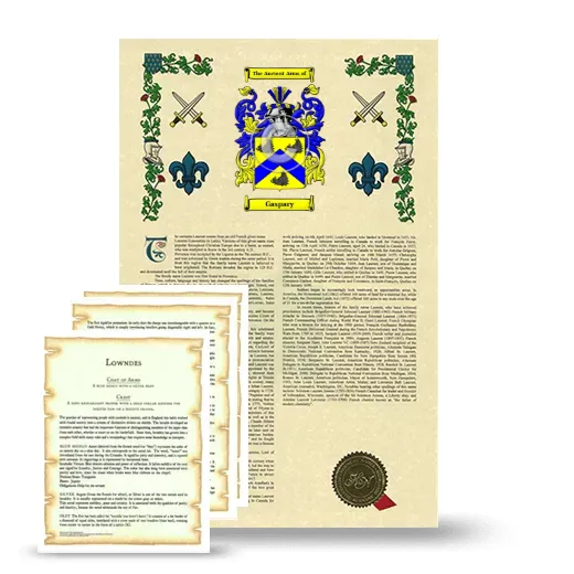 Gaspary Armorial History and Symbolism package