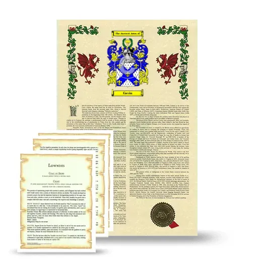 Gavín Armorial History and Symbolism package