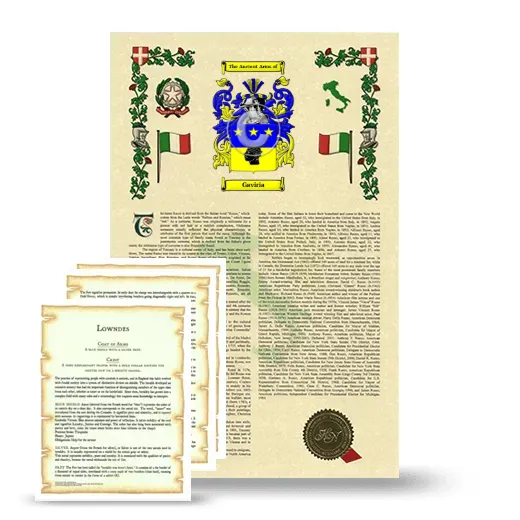 Gaviria Armorial History and Symbolism package