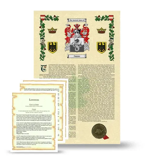 Gaxon Armorial History and Symbolism package