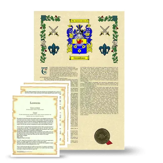 Gerondeaux Armorial History and Symbolism package