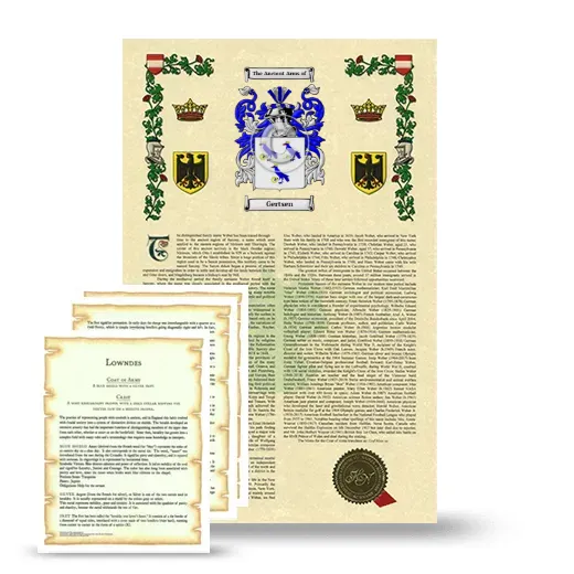 Gertsen Armorial History and Symbolism package