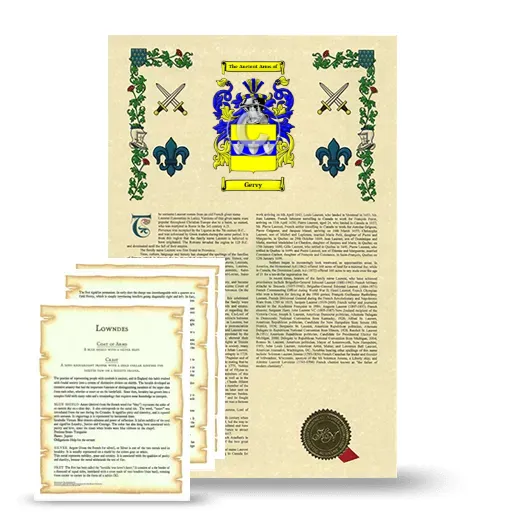 Gervy Armorial History and Symbolism package