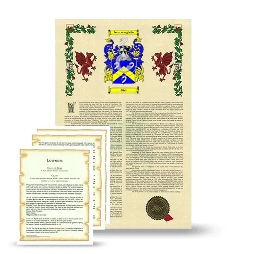 Gist Armorial History and Symbolism package