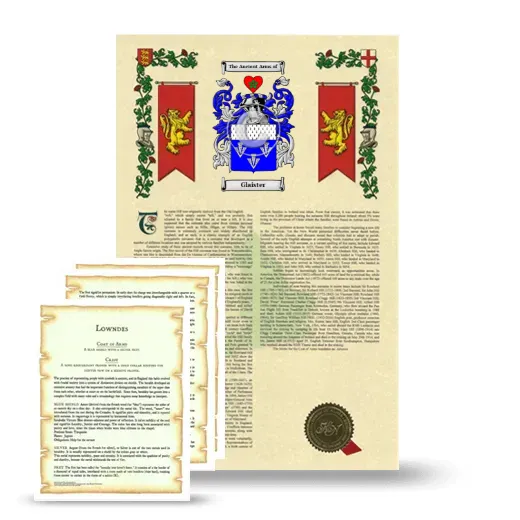 Glaister Armorial History and Symbolism package