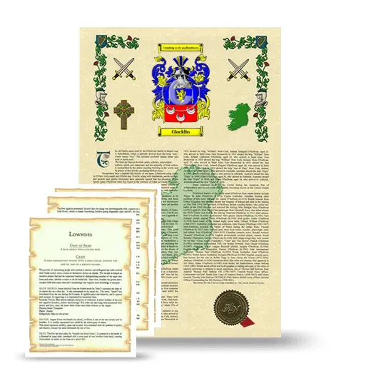 Glocklin Armorial History and Symbolism package