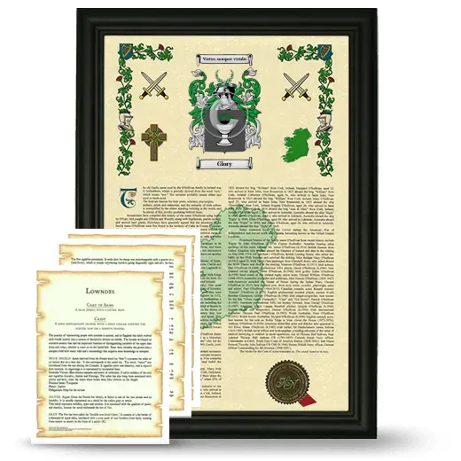 Glory Framed Armorial History and Symbolism - Black