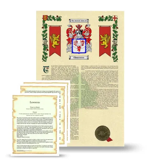 Glowcester Armorial History and Symbolism package