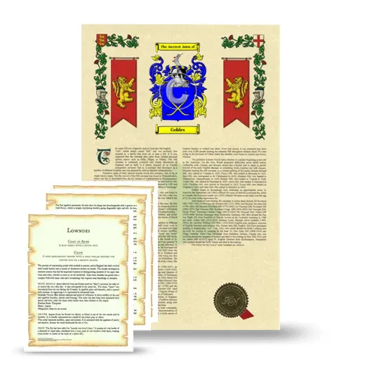 Gobles Armorial History and Symbolism package