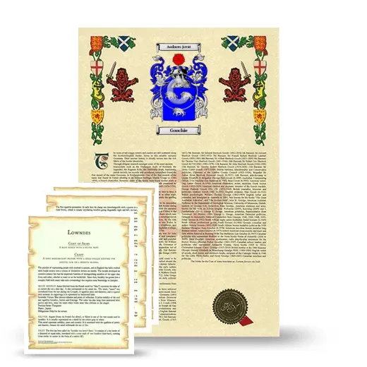 Goochie Armorial History and Symbolism package