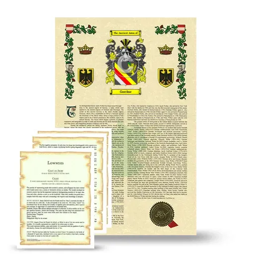 Gorrine Armorial History and Symbolism package