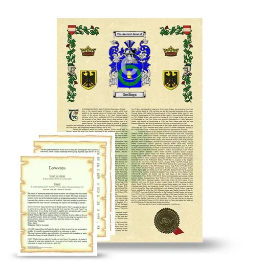 Goslinga Armorial History and Symbolism package