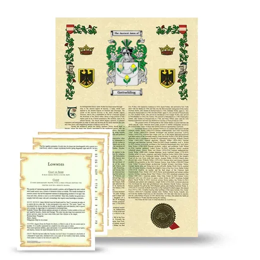 Gottschling Armorial History and Symbolism package