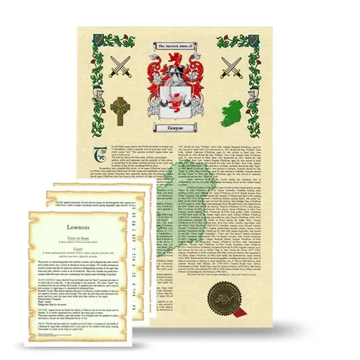 Grayne Armorial History and Symbolism package