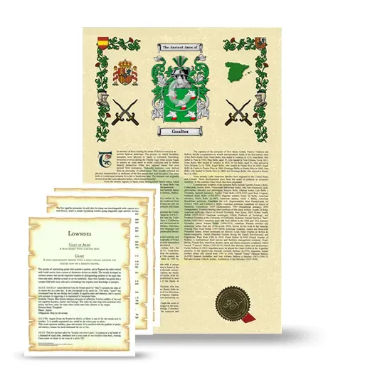 Gualter Armorial History and Symbolism package