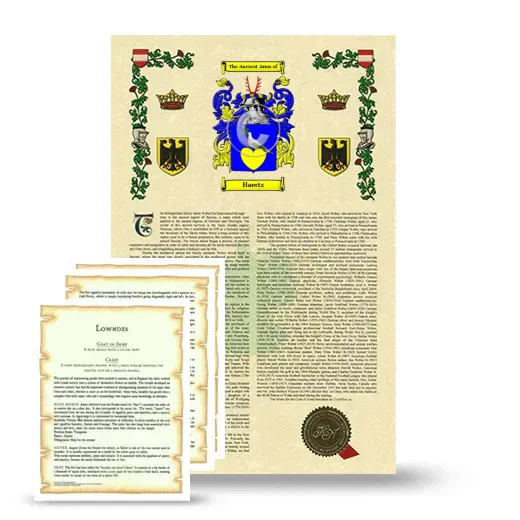 Haertz Armorial History and Symbolism package