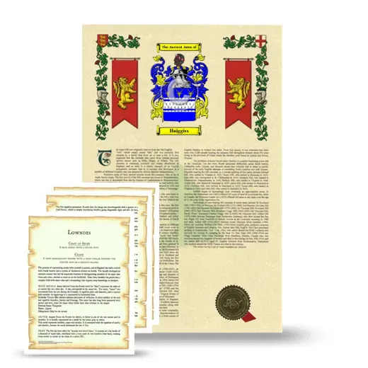 Haiggiss Armorial History and Symbolism package