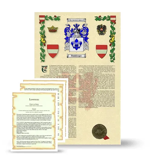 Hainberger Armorial History and Symbolism package