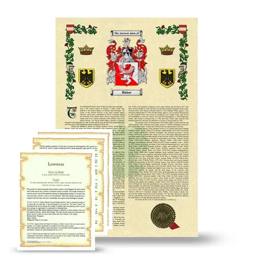 Haine Armorial History and Symbolism package