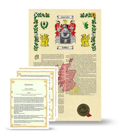 Halliday Armorial History and Symbolism package