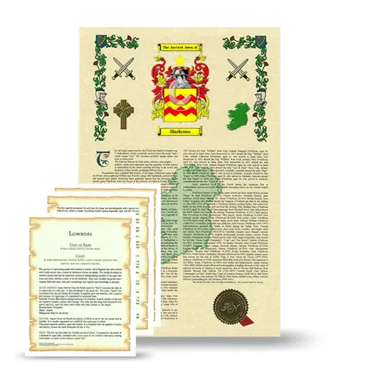 Harkcom Armorial History and Symbolism package