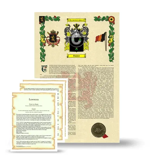 Hauwe Armorial History and Symbolism package