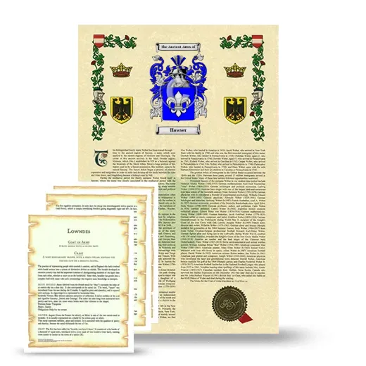 Hawser Armorial History and Symbolism package