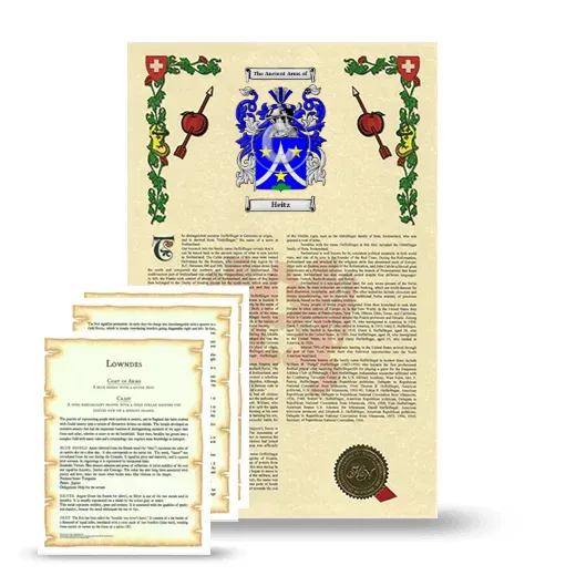 Heitz Armorial History and Symbolism package