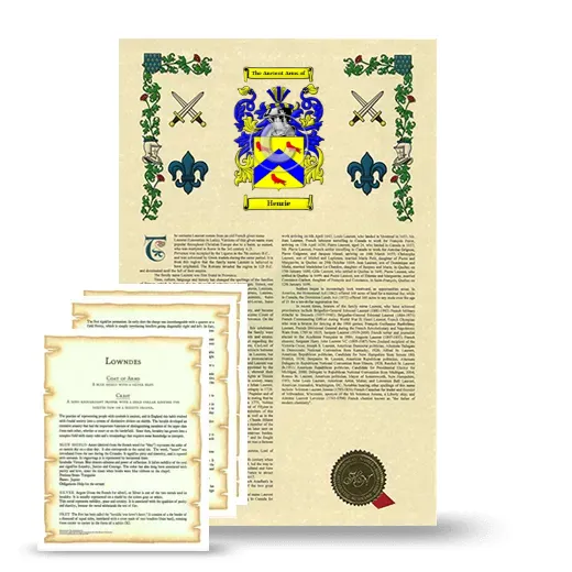 Henrie Armorial History and Symbolism package