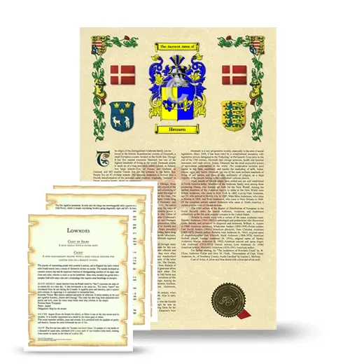Hensen Armorial History and Symbolism package