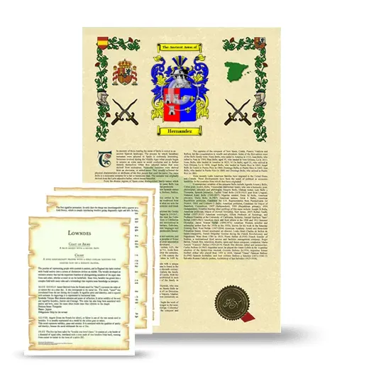 Hernandez Armorial History and Symbolism package