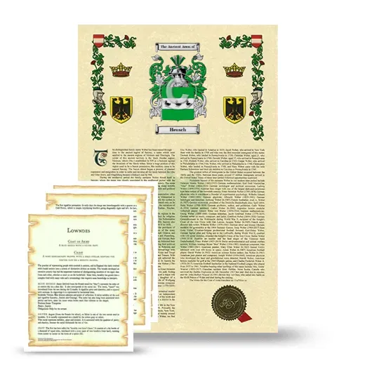 Heusch Armorial History and Symbolism package