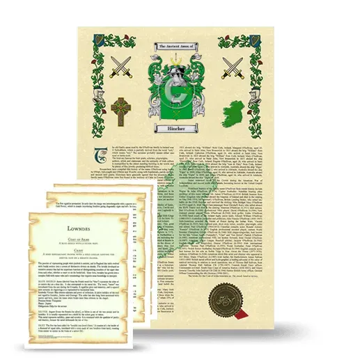 Hincher Armorial History and Symbolism package