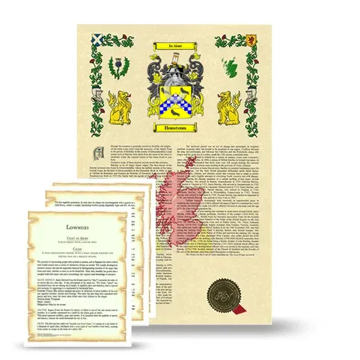 Houstoun Armorial History and Symbolism package