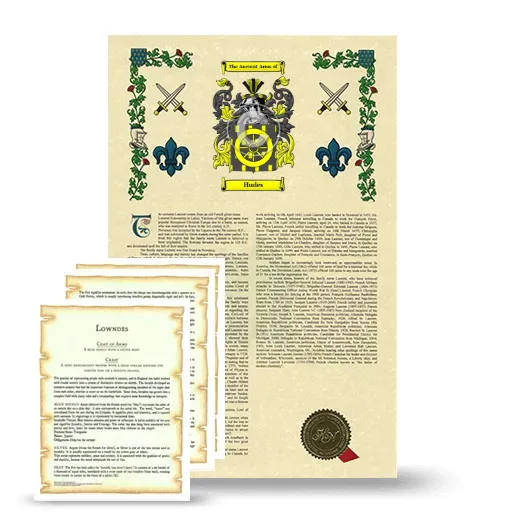 Hudes Armorial History and Symbolism package