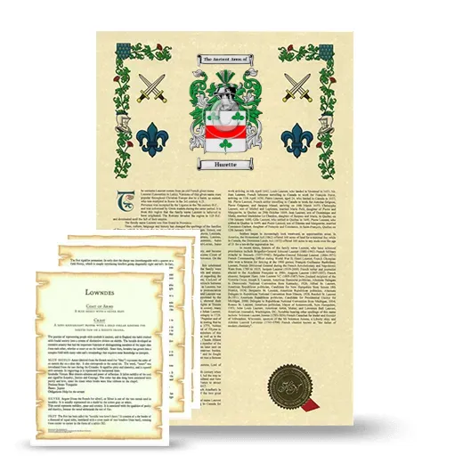 Hurette Armorial History and Symbolism package
