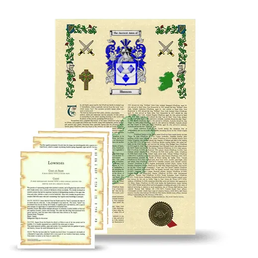 Husson Armorial History and Symbolism package